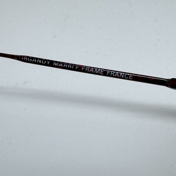 Vintage Semester 7 Flex K2 Red Marble Metal Oval Sunglasses FRAMES ONLY H14356 - Picture 6 of 8